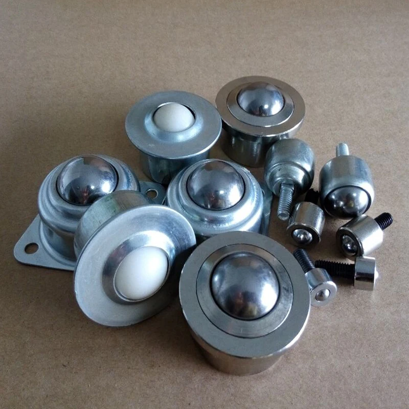Full Metal Roller Ball Transfer Unit With Nylon Ball Flange Type Caster