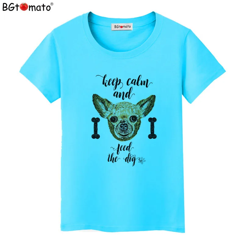 

BGtomato lovely dog shirt harajuku top tees brand new t shirt women summer causal clothes hot sale t-shirt