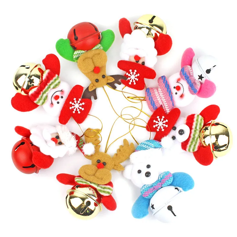 Santa Claus Christmas Tree Hanging font b Doll b font Bell Pendant X mas Christmas Reindeer