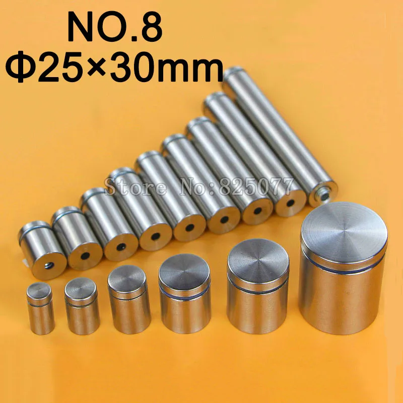 DHL 1000PCS Diameter 25x30mm Stainless Steel Standoffs Pin Nails Hollow Screw Acrylic Billboard Advertisement Fixing KF950 | Обустройство