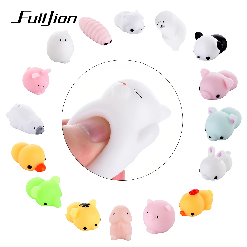 

Fulljion Stress Relief Toys Cat Mochi Squishy Squish Surprise Gags Practical Jokes Squishi Kawaii Funny For Children