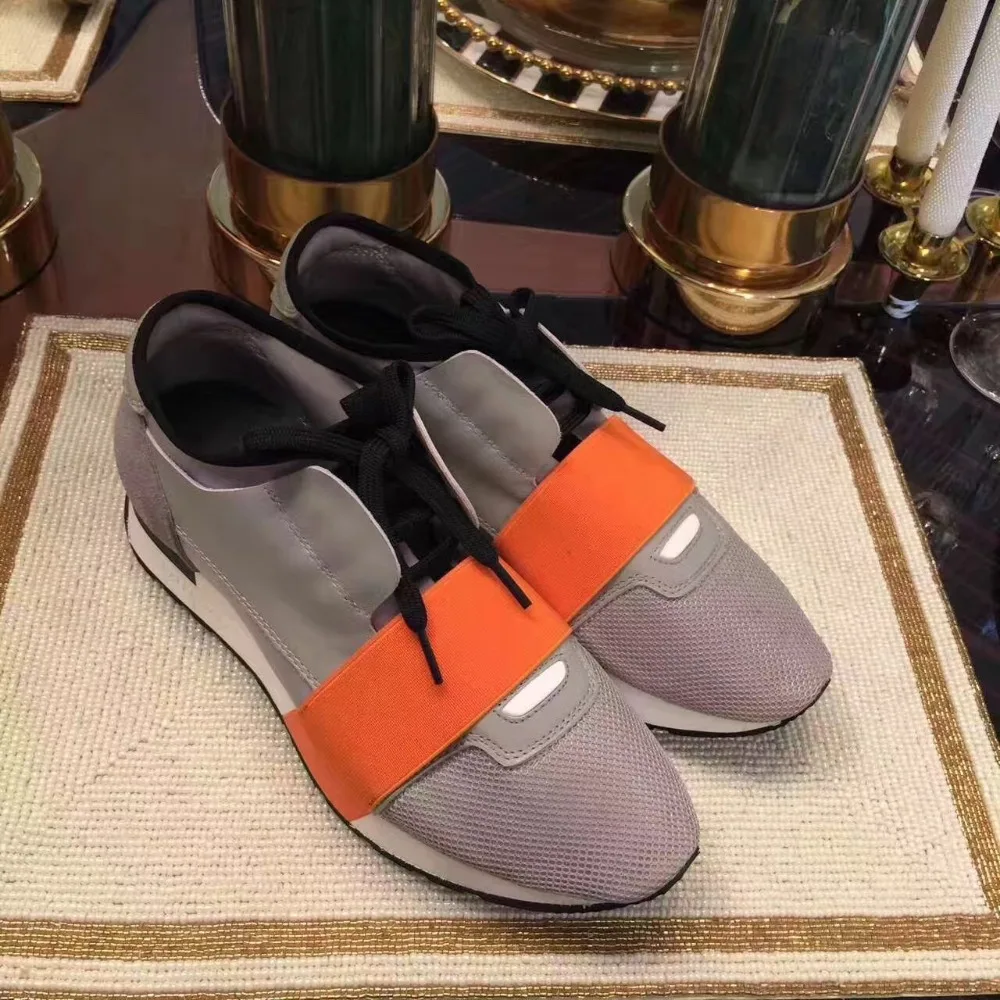 

Women's shoes 2019 new luxury brand star casual running shoes women low to help stretch pointed breathable mesh fitness shoes