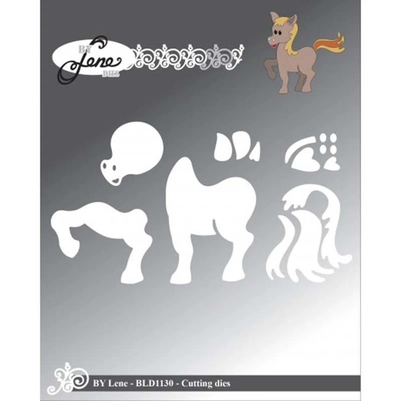 

Puzzle pony Metal Cutting Dies Stencils for DIY Scrapbooking Craft Paper Card Decorative Embossing Die Cuts