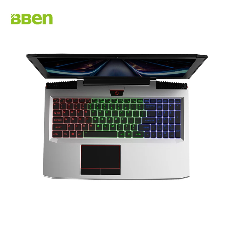 BBEN 15.6'' Laptop NVIDIA GTX1060 Intel i7 7700HQ Kabylake 16GB RAM 128GB SSD 1T HDD RGB Backlit Keyboard Windows 10 Metal Case