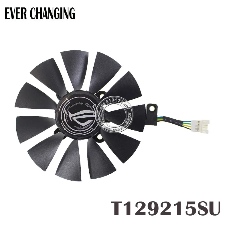 Us 6 23 11 Off 87mm Everflow T129215su Dc 12v 0 50amp 4pin 4 Wire Cooling Fan For Asus Gtx980ti R9 390x 390 Gtx1070 Graphics Card Fans Everflow