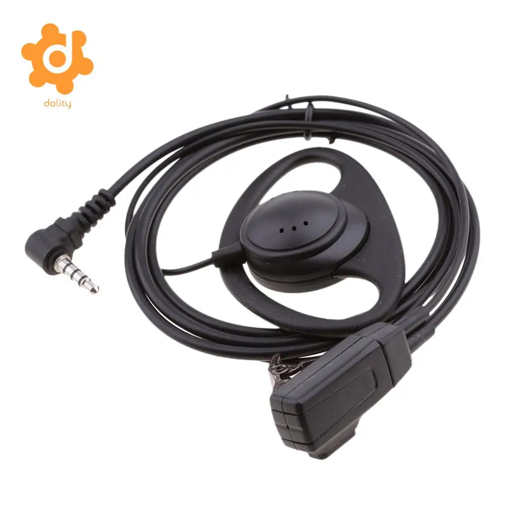 D-shape Headset Earpiece PPT with Mic for Yaesu Vertex VX-1R 2R 3R 5R 150 160 180 210 210A Two Way Radio 3.5mm 