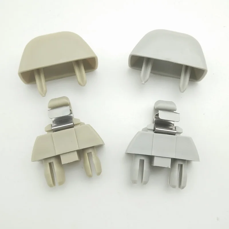

2pcs 2004-2016 for Audi A6 C6 For VW Passat Polo For SKODA Inner Sun Visor Hook Clips Gray 4F0857561 4F0 857 561