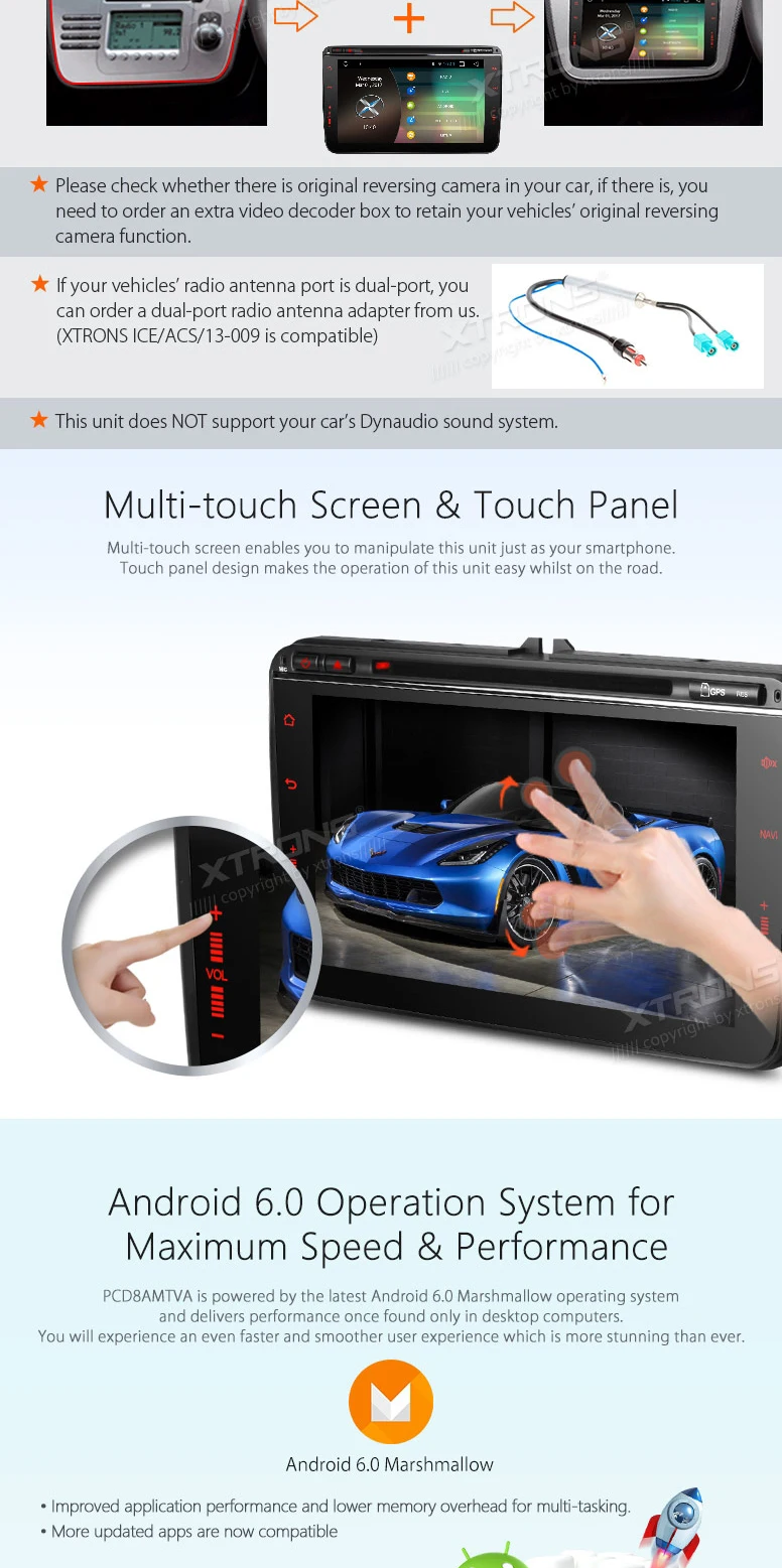 Clearance 8" Touch Panel Design Android 6.0 OS Special Car DVD for Seat Altea 2004-2015 & Seat Leon 2005-2013 & Seat Alhambra 2010-2016 3 Clearance 8" Touch Panel Design Android 6.0 OS Special Car DVD for Seat Altea 2004-2015 & Seat Leon 2005-2013 & Seat Alhambra 2010-2016 3