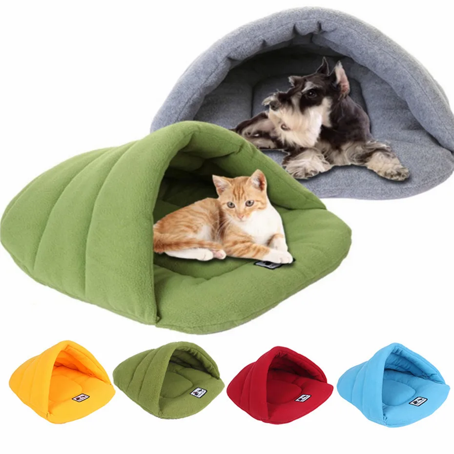 Title 4, 6 Colors Soft Polar Fleece Dog Beds Winter Warm...