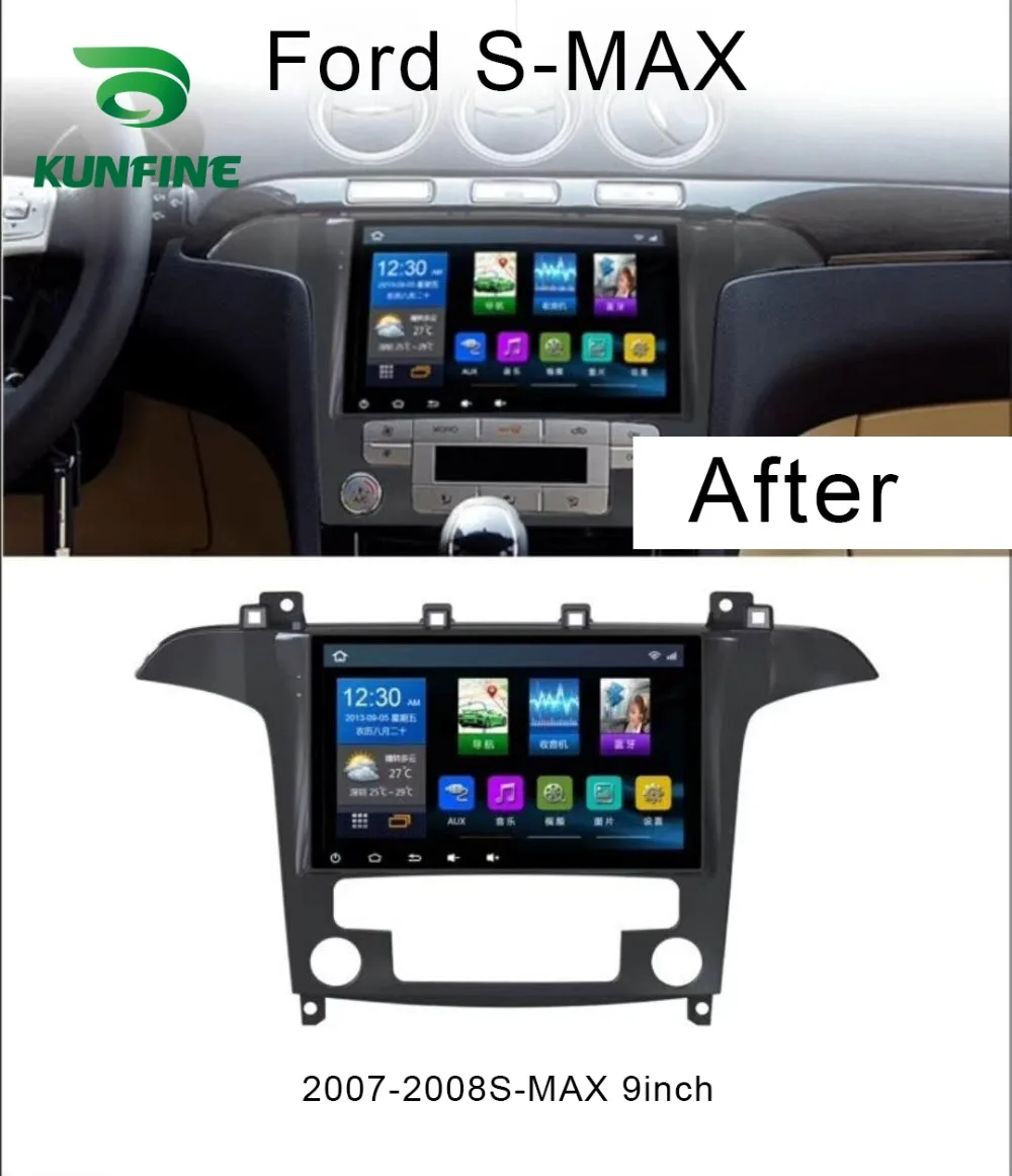 4 ядра 600*6 0 Android 1024 автомобиль DVD gps навигационный плеер Deckless стерео для Ford S MAX 2008 2007