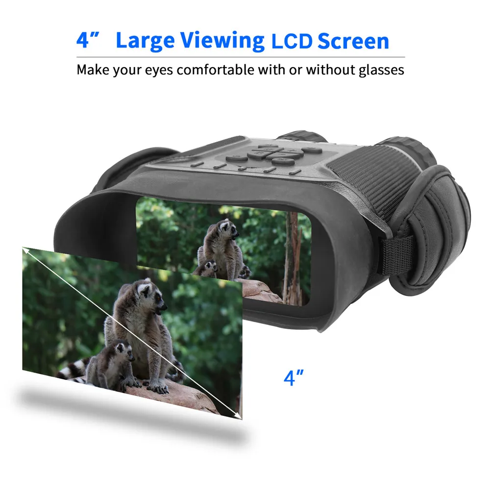 Bestguarder أحادي 5x التكبير كبيرة عريضة للرؤية الليلية 400 m IPX4 32G TF 850NM الأشعة تحت الحمراء HD كاميرا تعمل بالأشعة فوق الحمراء صور فيديو مناظير Bestguarder أحادي 5x التكبير كبيرة عريضة للرؤية الليلية 400 m IPX4 32G TF 850NM الأشعة تحت الحمراء HD كاميرا تعمل بالأشعة فوق الحمراء صور فيديو مناظير