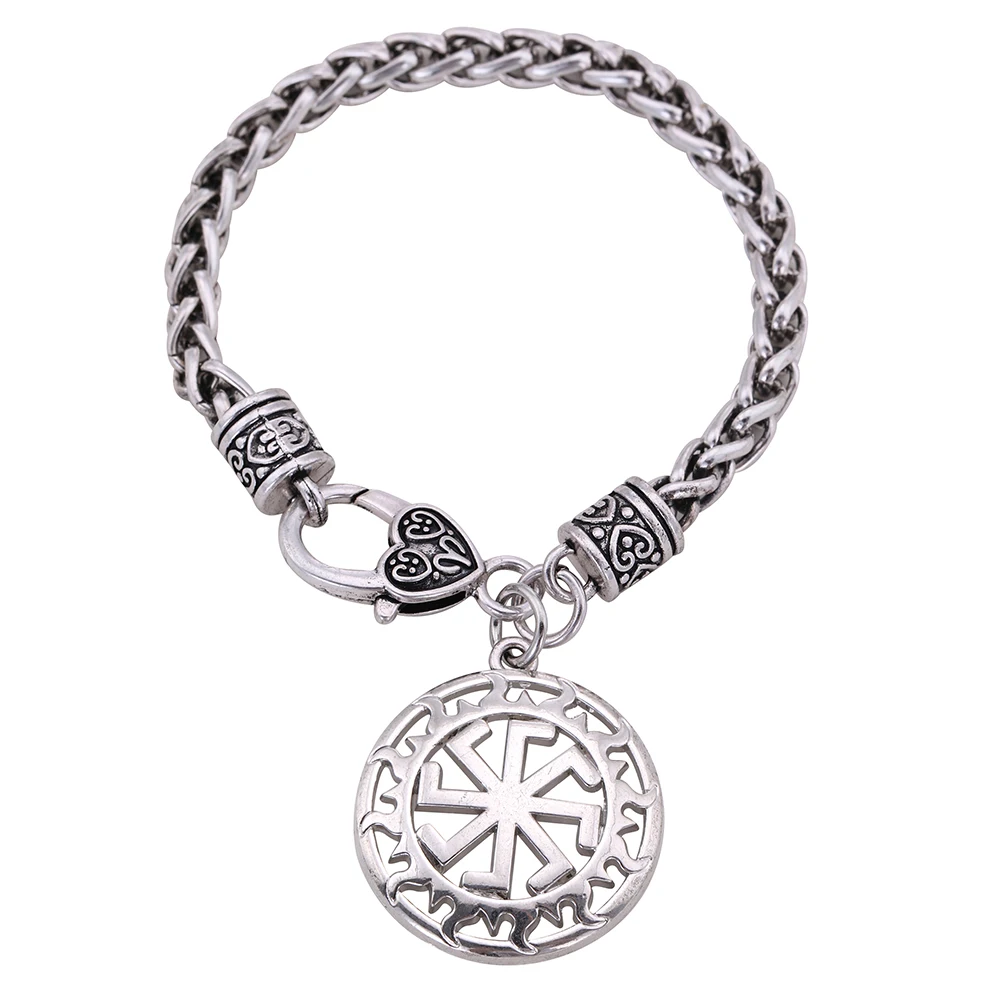 Skyrim Paganism славянский кулон браслет Solstice Wheel Солнечный символ солнца талисман