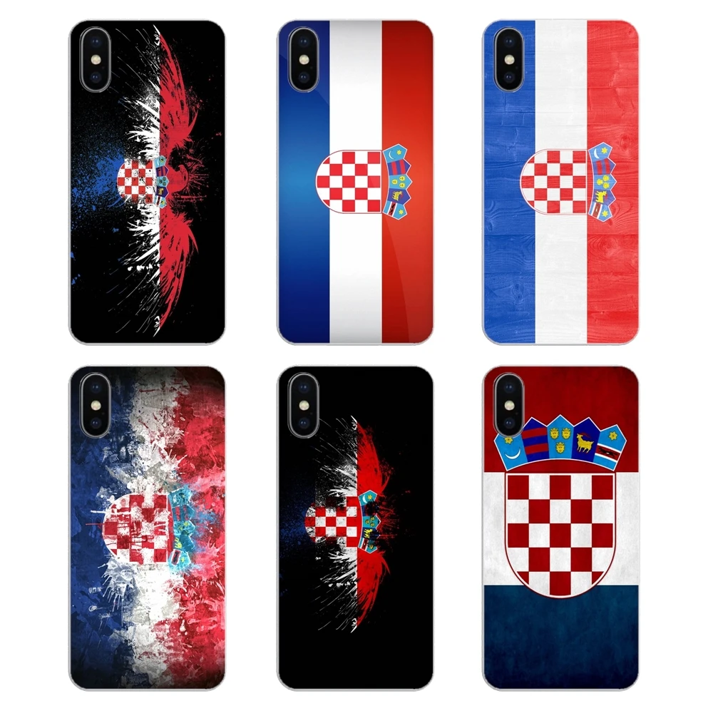 

For Xiaomi Redmi 4X S2 3S Note 3 4 5 6 6A Por Pocophone F1 Mi 6 Transparent Soft Shell Covers National Flag Croatia Banner Art