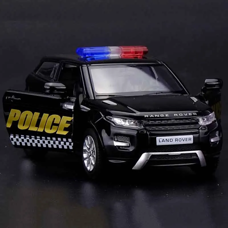 1:36 полицейская Аврора внедорожник SWAT литая модель автомобиля игрушка Тяговый