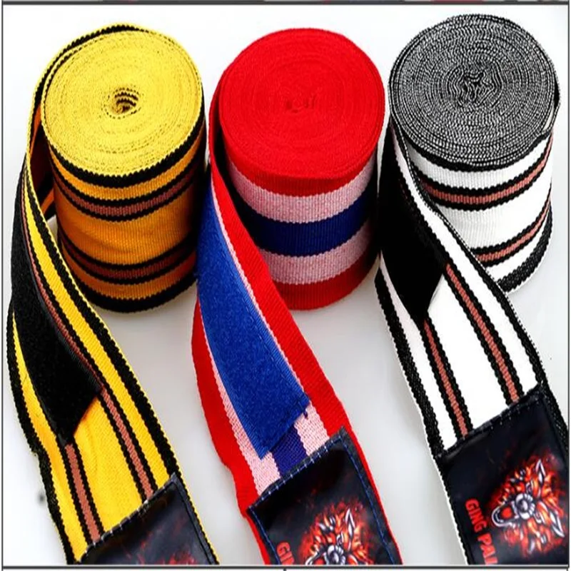 5M Striped Boxing Bandage Wrap Professional Sports Safety Wristband