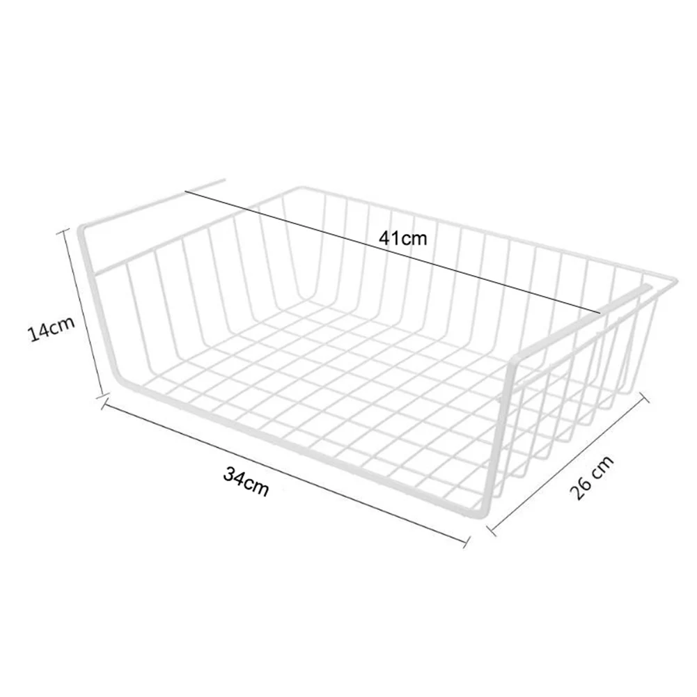 Экономия пространства металлическая стойка для хранения корзины под шкаф стол многофункциональная корзина для хранения полка одежда подвесной держатель