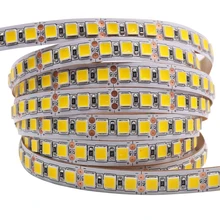 5m conduziu a luz de tira 5054 5050 smd 120led 60led 240led 2835 5630 12v dc impermeável fita conduzida flexível para decoração de casa 10 cores