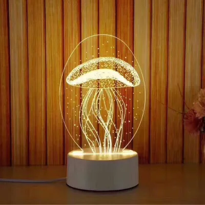 Мультяшный 3D светильник светодиодный светильник s Новое поступление детская лампа для спальни мягкий светильник подарок на день рождения ночник - Цвет: 1