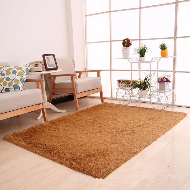 160x200 см Ковер большого размера мягкие ковры для гостиной Противоскользящие коврики для спальни впитывающий влагу коврик tapetes para Каса - Цвет: Brown Carpet