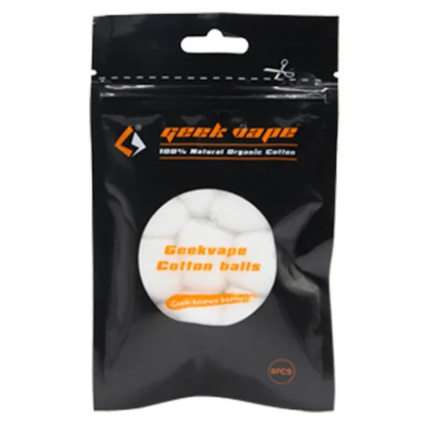 5packs/lot Original Geekvape Organic Cotton Balls 100 natural organic