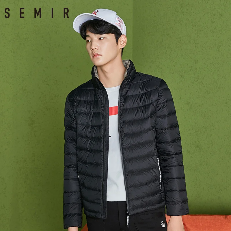 SEMIR пуховая куртка для мужчин Съемная зимние куртки с капюшоном мужчина утка