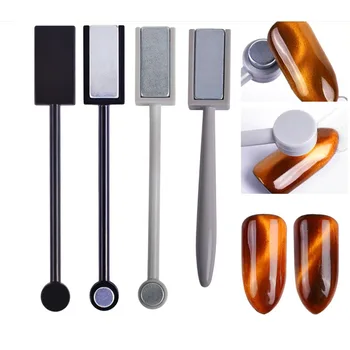 

New Arrivals 1Pc Black silver Magical Magnet Board Cat Eyes Pencil Nail Gel Polish Manicure Nail Art Tool