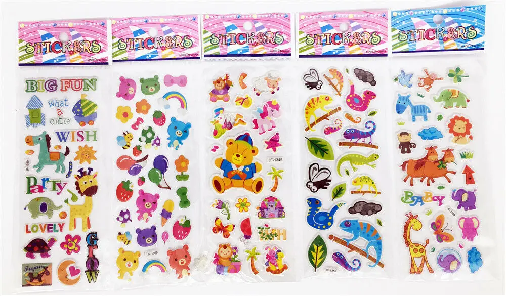 Sticker Lot Wholesale 3d Cartoon Small Pvc Stickers Lot Animation Children Gift