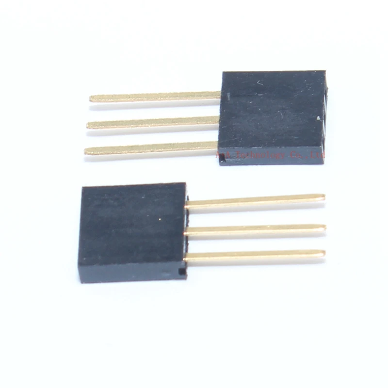 20PCS 3 PIN Single Row Straight FEMALE PIN HEADER 2.54MM PITCH pin long 11MM Strip Connector Socket 1X3 3PIN FOR arduino PCB 4