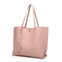 Simple Fashion Ladies Shoulder Bag Tassel Design for Women Handbag PU Leather Finish Go Shipping Tote Bag Large Capacity JY01 Simple Fashion Ladies Shoulder Bag Tassel Design for Women Handbag PU Leather Finish Go Shipping Tote Bag Large Capacity JY01
