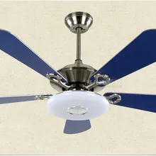 42 дюйма 110 см патч LED двухцветная источник света 24 w сиными Электрический вентилятор из легкого сплава деревянный 5 Листья потолочный вентилятор настенный выключатель