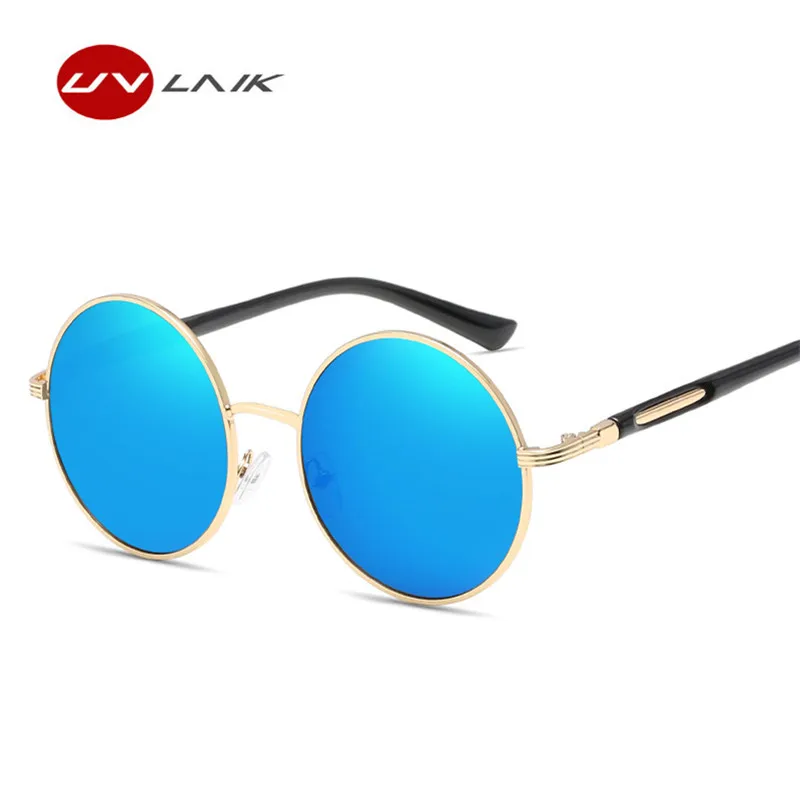 

UVLAIK Round Prince Mirror Sunglasses Simple Circular Sun Glasses Women Fashion Brand Designer Retro Glasses Men Wild Eyewear