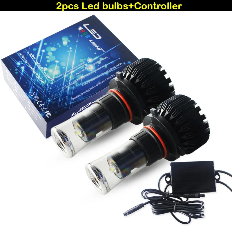 IJDM CANbus без ошибок 9005 HB3 Светодиодные чипы RGB 9006 H8 H11 H7 светодиодный ные лампы