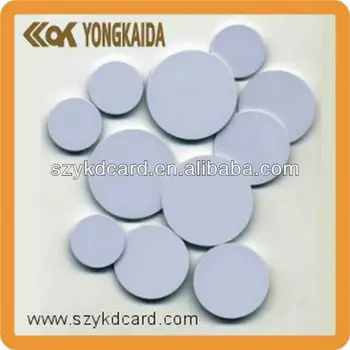 

Yongkaida Factory Whole Sale 1000pcs/lot TK4100 RFID Coin Tag Blank PVC Card