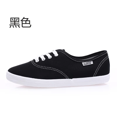 Woman Shoes Summer New Fashion Women Shoes Casual Flats Solid Canvas Classic Solid Candy Color Women Casual Shoes Sneakers - Цвет: 2015 Black