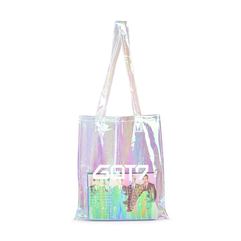 

Got 7 combination TWICE laser shoulder bag GOT7 student bag wannaone shoulder bag Dropshipping