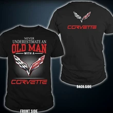 Корвет C1 C2 C3 C4 C5 C5 C6 C7 C5-R C6.R C7.R Мужская US рубашка-Размеры S до 5XL