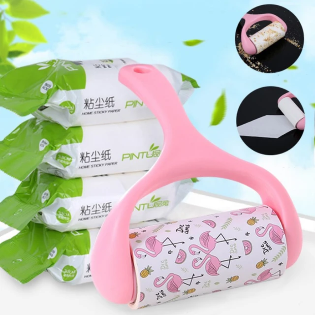 Rouleau de papier adhésif super collant pour vêtements, dissolvant de  peluches, canapé, rideau, tissu, poils d'animaux, rouleau anti-poussière -  AliExpress