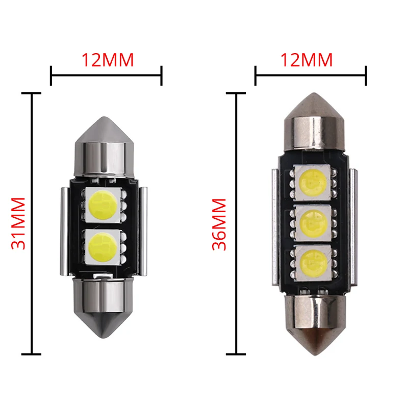 1х автомобильный фестон 31 мм 36 мм 39 мм 41 мм 5050 светодиодный фестон smd светильник CANBUS без ошибок c5w автомобиль Авто Чтение купольный светильник белый DC12V
