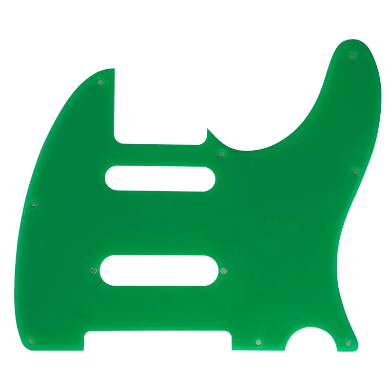 Pleroo Custom Guitar parts-для США Nashville 62 Tele telecaster Guitar pick guard с шипами - Color: 1Ply Green acrylic