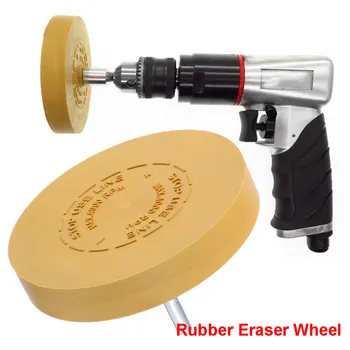

2019 New Rubber Eraser Wheel 3.5 Inch 88mm Decal Removal Pinstripe Sticker Decal Remover hot sell Pneumatic degumming disc