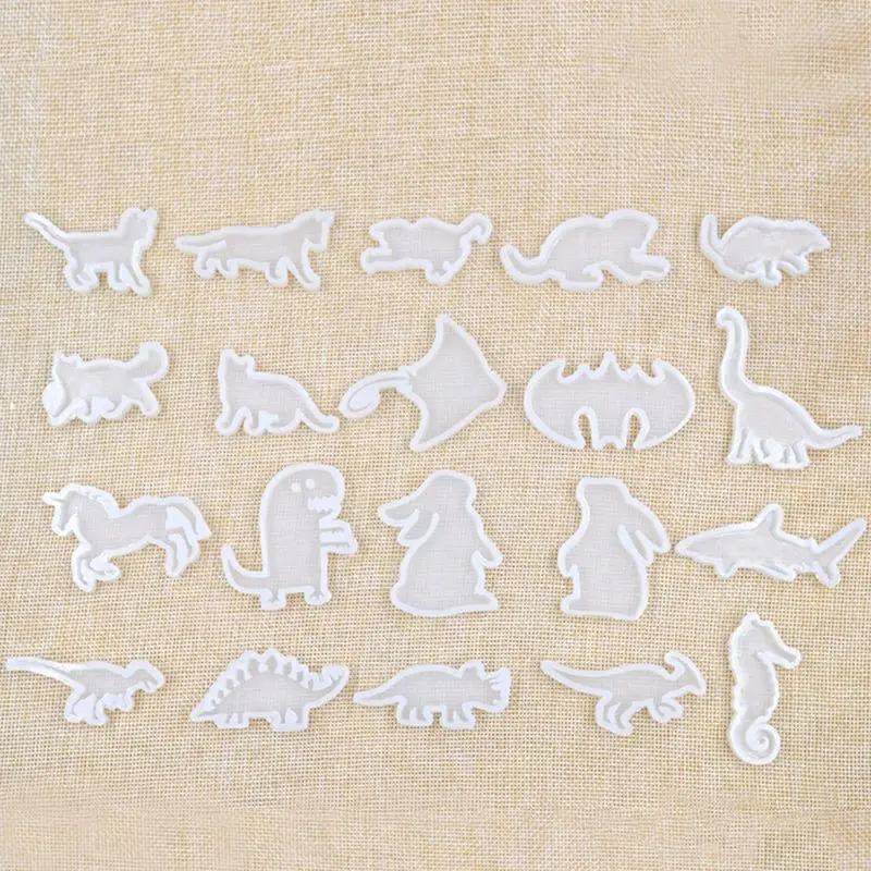 

7 Pcs/set Small Animal Cat Modeling Epoxy Mold DIY Manual Mold UV Crystal Clay AB Silicone Mould