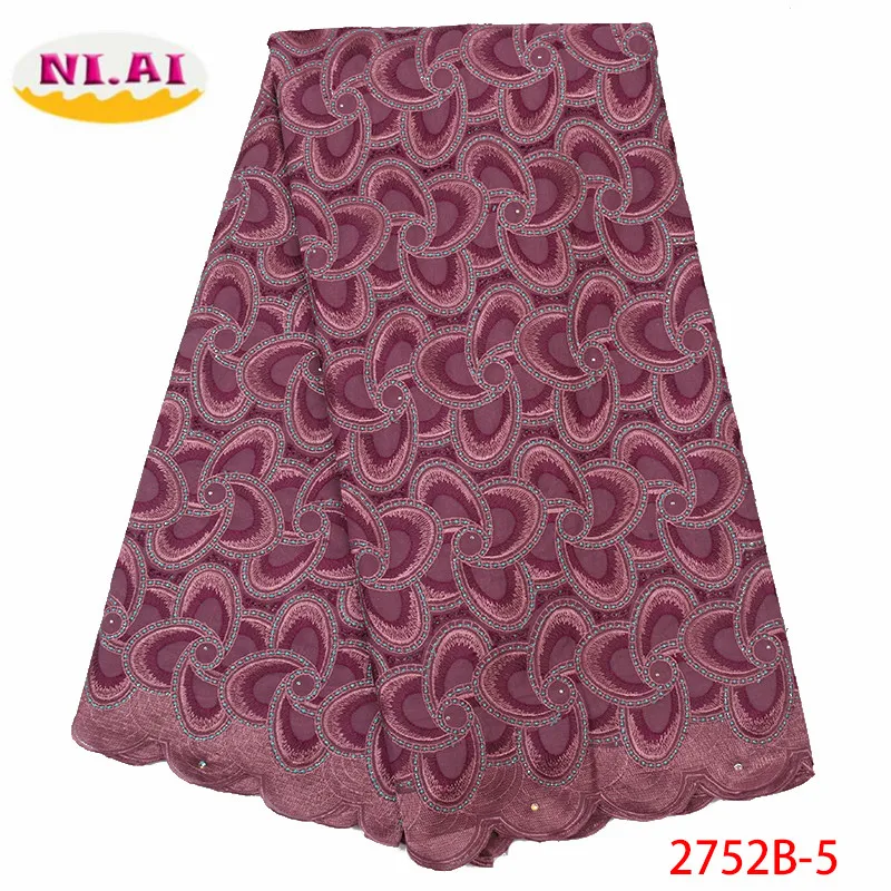 African Lace Fabric Latest Nigerian Swiss Lace Fabric High Quality Cotton Swiss Voile Laces Switzerland For Women XY2752B-1