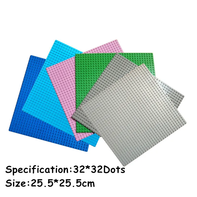 

32*32/20*20 Dots Classic Block Base Plates Plastic Bricks Compatible With Other Brands Building Blocks DIY Baseplate Bricks toys