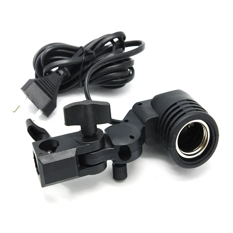 

Photo Video Light Lamp Bulb Holder E27 Socket Slave Flash Swivel Bracket Studio for LED GODOX Strobe S45 S45T SY3000 SY8000