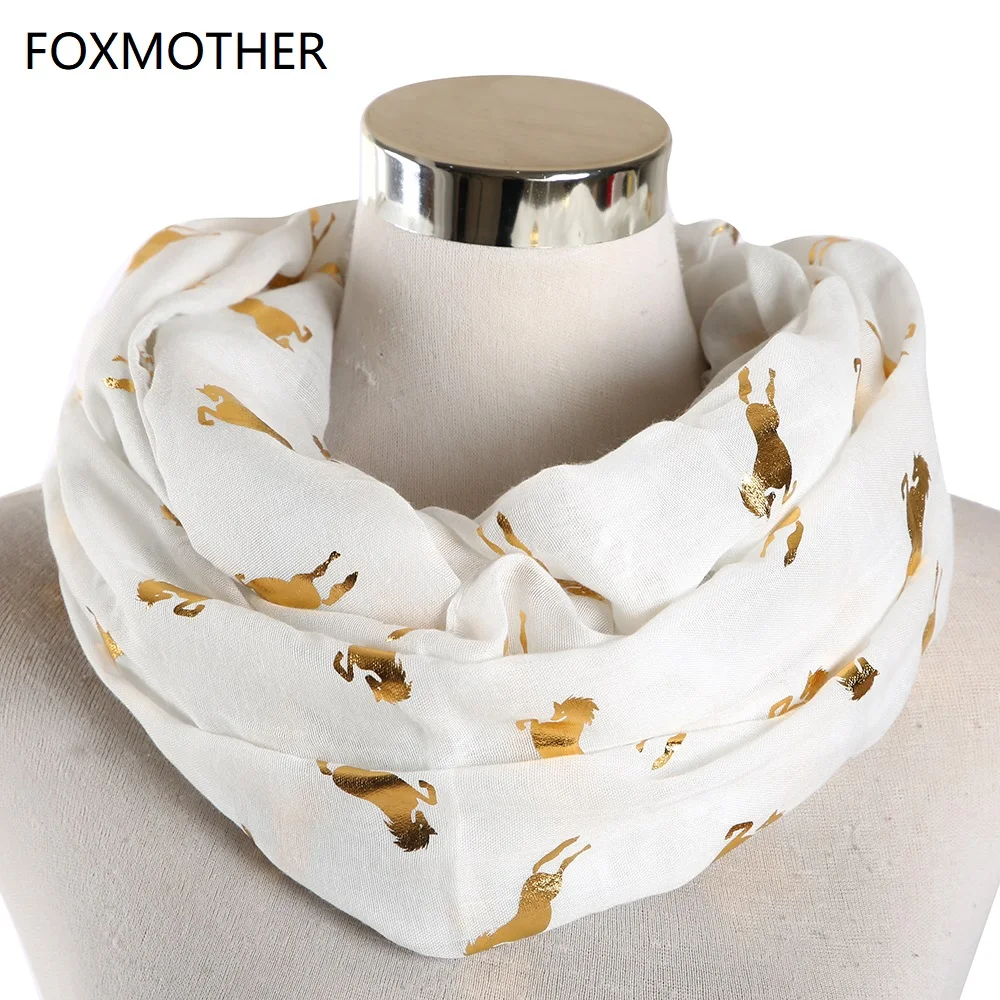 FOXMOTHER Новый Белый Розовый мятный зеленый Блестящий мерцающий Фольга Золотой конский шарф-хомут снуд петля шарф женские подарки