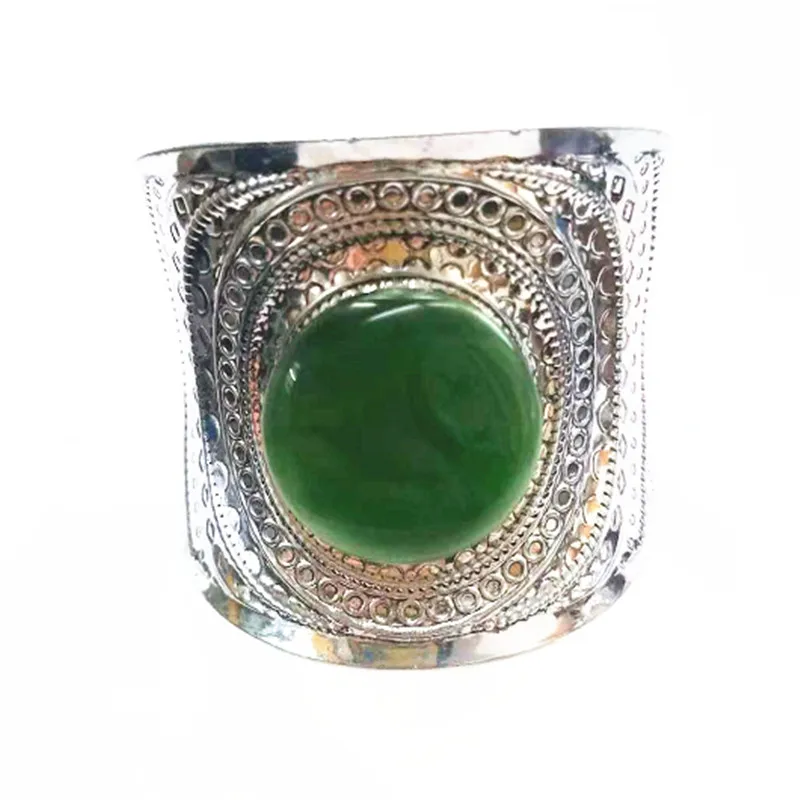 Vintage Bohemia Wide Cuff Bracelets & Bangles For Women Ancient Pulsera Water Drop Crystal Stone Bangles Turkish Jewelry bangle bracelet crystal bracelets stone bracelet