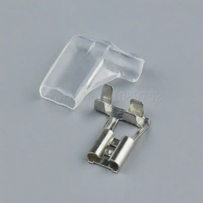 Plug Spring Terminal 2.8//4.8//6.3MM Female Insulated Spade Connector With Case