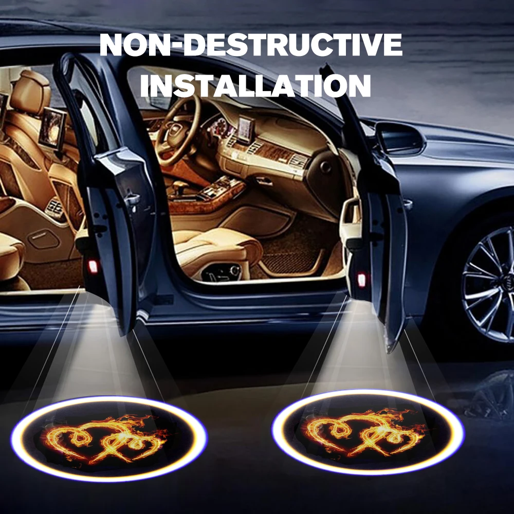 

1PCS Car Styling Door Light LED Projector Light Wireless Car LED Welcome Light For BMW AUDI VW Benz Ford Skoda Opel