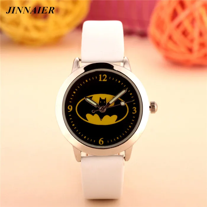 by DHL 100pcs/lot wholesales newest hot sales fashion 3D cartoon Batman boys children gifts watch q