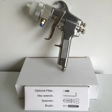 SAT1182 профессиональные инструменты сделай-сам Высокое качество пистолет-распылитель для краски хром пистолет-распылитель для краски для покраски автомобилей пневматический станков